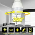 thumbnail image 2 of SAYFUT HD 1080P 360° WiFi Security Camera Panoramic Wireless View Camera E27 Smart Light Bulb Camera Home Security Two-audio Lamp Cam With 32G SD Card, Motion Detection/ Night Vision/ Alarm, 2 of 8