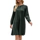 thumbnail image 1 of Vestido de punto de mujer de moda Color sólido O Cuello de manga larga Casual Elegante Vestido de in Abanopi Medio, 1 of 7