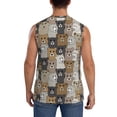 thumbnail image 4 of Uemuo Cartoon Bear Pattern Men's Sleeveless T-Shirt,Muscle Athletic Tank Top, Moisture-wicking Quick-dry Breathable Classic Tee Top for Gym Run Outdoor Sports-3X-Large, 4 of 8
