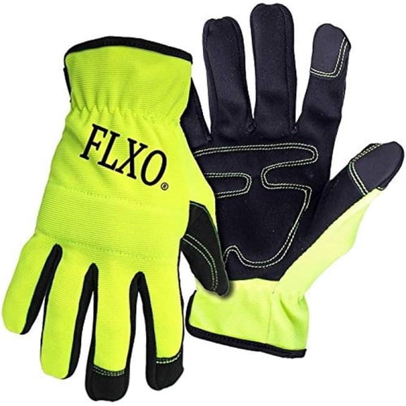 West Chester Protective Gear B52121-X Mens Hi-Visibility Touchscreen Mechanics Glove, Black & Yellow - Extra Large