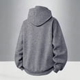 thumbnail image 7 of LYSMORA Men's Half Zip Pullover Hoodie, Rivet Decor Front Pocket Long Sleeve Loose Casual Athletic Solid Sweatshirt, 7 of 7
