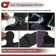 thumbnail image 5 of Unique Bargains Car Sunglasses Case Magnetic Universal Car Visor Eyeglasses Holder Storage Box Leather,Rhinestones Purple 18x8cm 1 Pcs, 5 of 7
