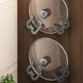 thumbnail image 6 of Wall Mounted Shoe Rack with Perforated Design Functional Hook for Slippers Storage Corridor Organizer Hanger Space Saving Entryway Holder, 8.6 cm×8.5 cm, Black, 6 of 9