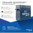 thumbnail image 2 of SteamSpa Royal 9 KW QuickStart ACU-Steam Bath Generator Package in Black, 2 of 6