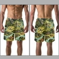 thumbnail image 3 of luoweisi Men's Beach Shorts Quick Dry Swim Trunks with Mesh Lining Map XL, 3 of 5
