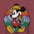 thumbnail image 3 of Disney - Mickey & Friends - Mickey is Happy Camping & Hiking - Women's Lightweight French Terry Long Sleeve Shirt, 3 of 5