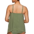 thumbnail image 2 of Classic Solids Mesh Layer Underwire Tankini Top Swimsuit, 2 of 2