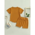 thumbnail image 4 of Coduop Toddler Baby Boys Shorts Set Short Sleeve T-shirt Tops with Shorts Tracksuits Summer Outfits, 4 of 7