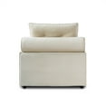 thumbnail image 5 of Sodrens Modular Sectional Sofa Cloud Couch,Modern Oversized Frosted Velvet Sofa,Middle Module,Beige, 5 of 11