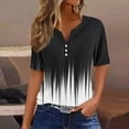 thumbnail image 2 of Youyipin Womens Tops Womens Ruched Spring Outfits For Women 2025 Summer Tunics Short Sleeve V Neck T Shirts Casual Dressy Tee With Side Shirring ﻿, 2 of 5