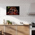 thumbnail image 5 of ZHONGYUTONG Wine Wall Art Canvas Kitchen Picture Wall Decor Red Grape Wine Barrel Print Painting for Bar Framed (12.00" x 18.00"), 5 of 5