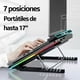 thumbnail image 3 of Base Enfriadora Laptop 6 Ventilador Computadora Portátil RGB 7 color RGB light / Multicolor, 3 of 7