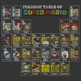 thumbnail image 2 of Men's Nintendo Periodic Table of Super Mario Graphic Tee Charcoal Heather Large, 2 of 5