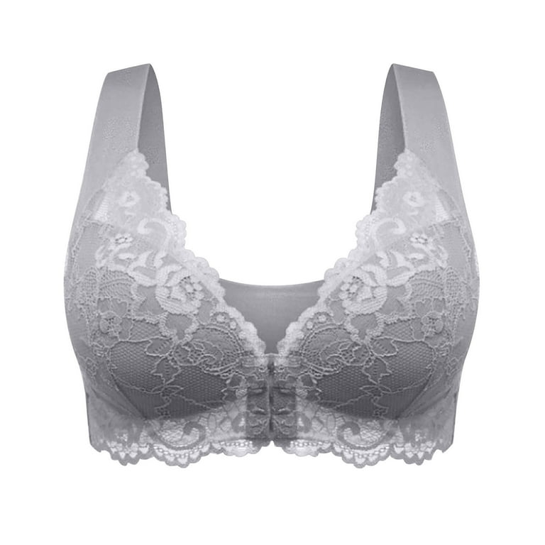 Strapless Clear Back Strap Convertible Bra with Lace Padded Underwired Plus  Size Brassiere