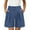 Blue, variant on Comdrip Womens Shorts Casual! Womens Casual Elastic Waist Shorts High Waist Wide Leg Pleated Business Work Trouser Shorts without Pockets Dress Shorts for Women White S