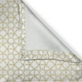 thumbnail image 5 of Ambesonne Moroccan Grommet Curtain, Traditional Girih Star, 50" x 108", Amber and White, 5 of 6