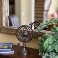 thumbnail image 4 of Urban Designs Reflections 17" Armillary Globe Sphere Metal Sculpture, 4 of 5