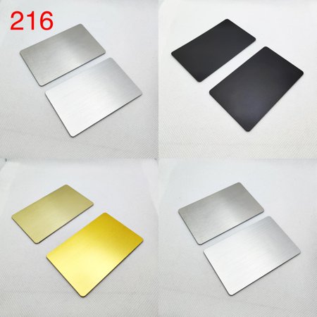 DUFDERIA 15 Pcs 216 Chip 888 Byte Storage13.56MHZ Smart Access Control Card Blank Metal and PVC Hybrid NFC Business Card