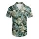 thumbnail image 3 of Camisas De Sport Para Hombre Hombres Casual Manga corta Primavera Verano Turndown Neck 3D Impreso Camisas Moda Top Blusa Camisas (Green, XXL), 3 of 4