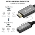 thumbnail image 5 of Single To Mini Dp Converter Adapter Cable Uhd 4k@30hz Plug And Play For Pc Laptop, 5 of 5