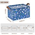 thumbnail image 7 of Yayeee Foldable Storage Basket for Shelves with Handles Set of 2 Waterproof Cloth Bins, Green Dots, 7 of 7