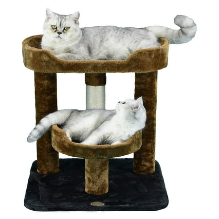 Go Pet Club Cat Tree 23 in., Black and Brown