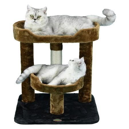 Go Pet Club Cat Tree 23 in., Black and Brown