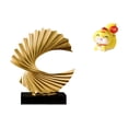 thumbnail image 1 of Escultura de olas,Escultura de ola Regalo moderno Oficina,Adorno de estatua abstracta artesanal para centro de mesa,Estatua de serpiente de dibujos animados,Estatua de serpiente de dibujos, 1 of 8