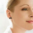 thumbnail image 6 of 4 Colors Mountain Stud Earring 4 Pairs Stainless Steel Snowcapped Earrings Hollow Out Mountain Top Stud Earrings Climbing Lovers Gifts for Men Women Colorful, 6 of 7