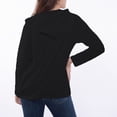 thumbnail image 5 of Tiweut Women's Leisure Jackets Long Sleeve Hooded Zipper Loungewear Versatile Basic Outerwear Solid Color All Seasons Regular Blouses Black,M, 5 of 6