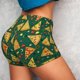 thumbnail image 4 of Fotbe Pizza Shorts Sin Costuras – Shorts Deportivos de Cintura Alta para Mujer, Elásticos para Gimnasio, Yoga, Running o Ciclismo-Large, 4 of 8
