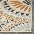 thumbnail image 3 of SAFAVIEH Veranda Petra Geometric Indoor/Outdoor Area Rug, Cream/Chocolate, 8' x 8' Square, 3 of 8