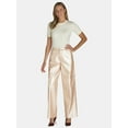 thumbnail image 2 of Madden NYC Women’s Metallic Cargo Flare Pants, 32” Inseam, Sizes XXS-XXL, 2 of 5