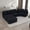 Black, variant on HUTWIFE 133'' Modular Woodgrain Chenille U-Shaped Sectional Compression Sofa with Removable Recliner Module, Black