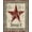 Red Tan Green, Pattern 1, variant on ODIKA 8'x10' Washable Area Rug Primitive Folk Vintage Lettering Distressed Farmhouse Border for Living Room, Under Sectional, Family , Durable, Non-Slip