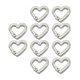 thumbnail image 5 of Anillos de resorte de 3/4 pulgadas Sunnimix 10 Uds Metal en forma de corazón plata, 5 of 8