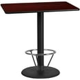 thumbnail image 3 of Flash Furniture 30" x 48" Laminate Top Pub Table in Walnut, 3 of 4