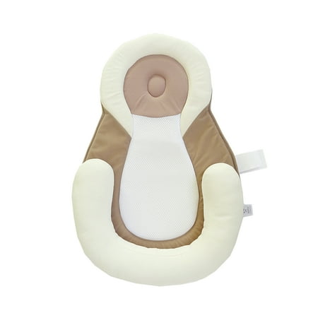 Infant Newborn Nursing Pillow - 1PC Newborn Babies Protection Pillow Portable Infant Lounger Baby Sleeping Pad with Nursing Pillows (Beige)