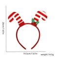 thumbnail image 4 of Newstar Diadema navideña de Papá Noel y muñeco de nieve, aros para el pelo, tocado navideño para mujer, diademas rojas para el pelo, 4 of 4
