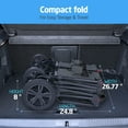 thumbnail image 5 of SACVON All-Terrain Stroller Wagon for Toddlers with Canopy, Parent Organizer, Adjustable Handlebar, 2 Cup Holders, 5 of 11