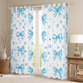 thumbnail image 2 of Castle Fairy Kawaii Bowknot Curtains Pack Of 2 (42X84 Each) for Girls Kids,Stars Bow Tie Curtains Blackout,Dreamy Princess Bedroom Curtains,Super Cozy Room Decor, 2 of 6