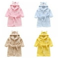 thumbnail image 7 of SYNPOS Boys Girls Bathrobes For 1-7 Years, Toddler Kids Hooded Robes Children Flannel Robe Fall Winter Night-Robe Jumpsuit, 7 of 7