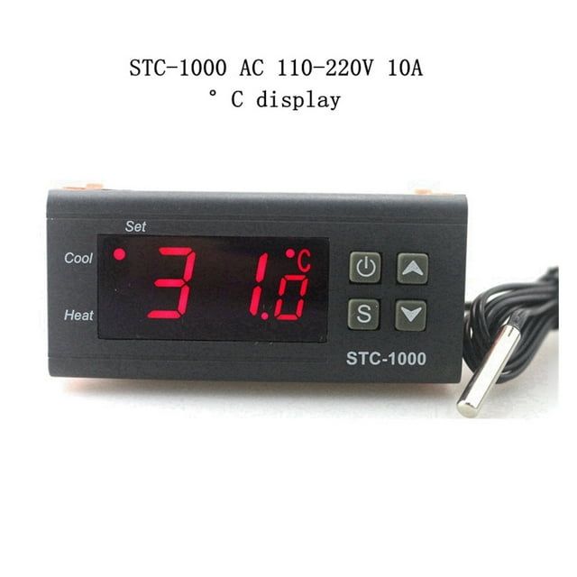 LCD Digital Thermostat Temperature Controller For Incubator Two Relay Output Thermoregulator Heater And Cooler ,Install Easy