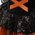 thumbnail image 4 of shoper Halloween Dresses for Girl Puff Sleeve Mesh Tutu Skirt Party Outfit Playful Toddler Dress for Seasonal Festivities, 4 of 9