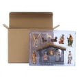 thumbnail image 3 of Manger Hand Collectable Christmas Sculpted Scene Painted For Christmas Indoor Ornament Sets Scene Table Decoration Hangs Desktop Ornament Easy To Use, 3 of 7