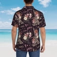 thumbnail image 4 of Balery Romantic Paris Camisas hawaianas de manga corta para hombre, camisas playeras de corte holgado, camisas de vacaciones con botones,3X-Large, 4 of 7