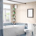 thumbnail image 3 of HINTRMENT shower floor shelf Corner Shower Shelf Plastic Adjustable Height Home Organization 1 Set, 3 of 8