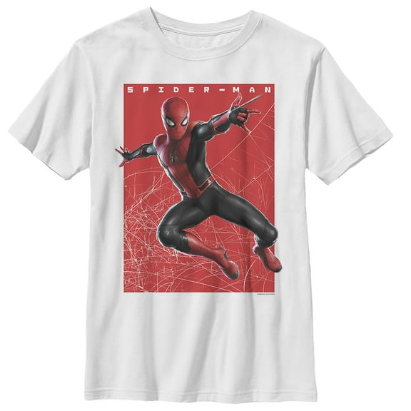 Boy's Marvel Spider-Man: Far From Home Sightseeing Graphic Tee White X Small