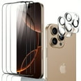 thumbnail image 6 of 3 Screen Protectors and 2 Camera Lens Protectors, Suitable for iPhone 16 Pro Max/ 16 Pro/ 16 Plus/ 16, Tempered Glass Film, Transparent, 6 of 10