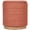 Coral Orange, variant on Aria Home Tessa Linen Cylinder Storage Ottoman Polyester Linen Modern Storage Seat, Brown